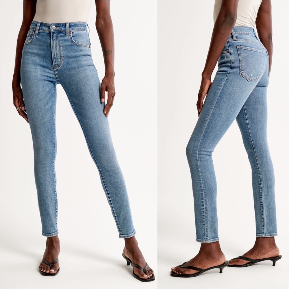 A&F Super Skinny High Rise 27 Long NWOT